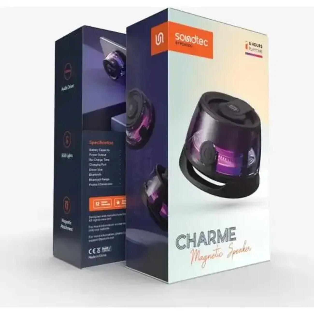 اسپیکر مگنتی پرودو Porodo PD-STMS3W Soundtec Charme Magnetic Speaker