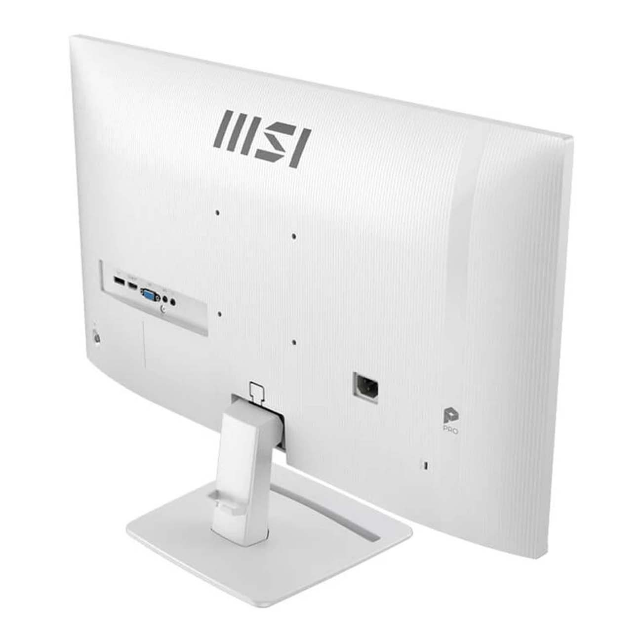 نمای پشتی مانیتور ام اس آی MSI PRO MP275 E2 27-Inch Business & Productivity Monitor White