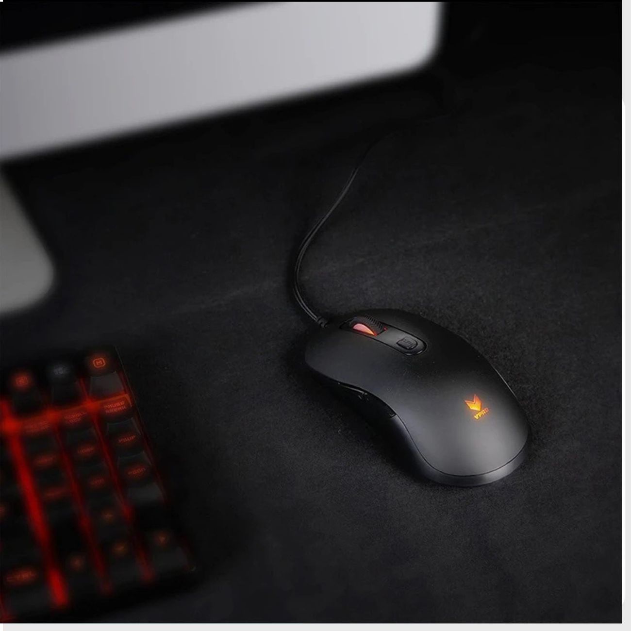 نما از نصب ماوس مخصوص بازی رپو Rapoo V16 Gaming Mouse Black