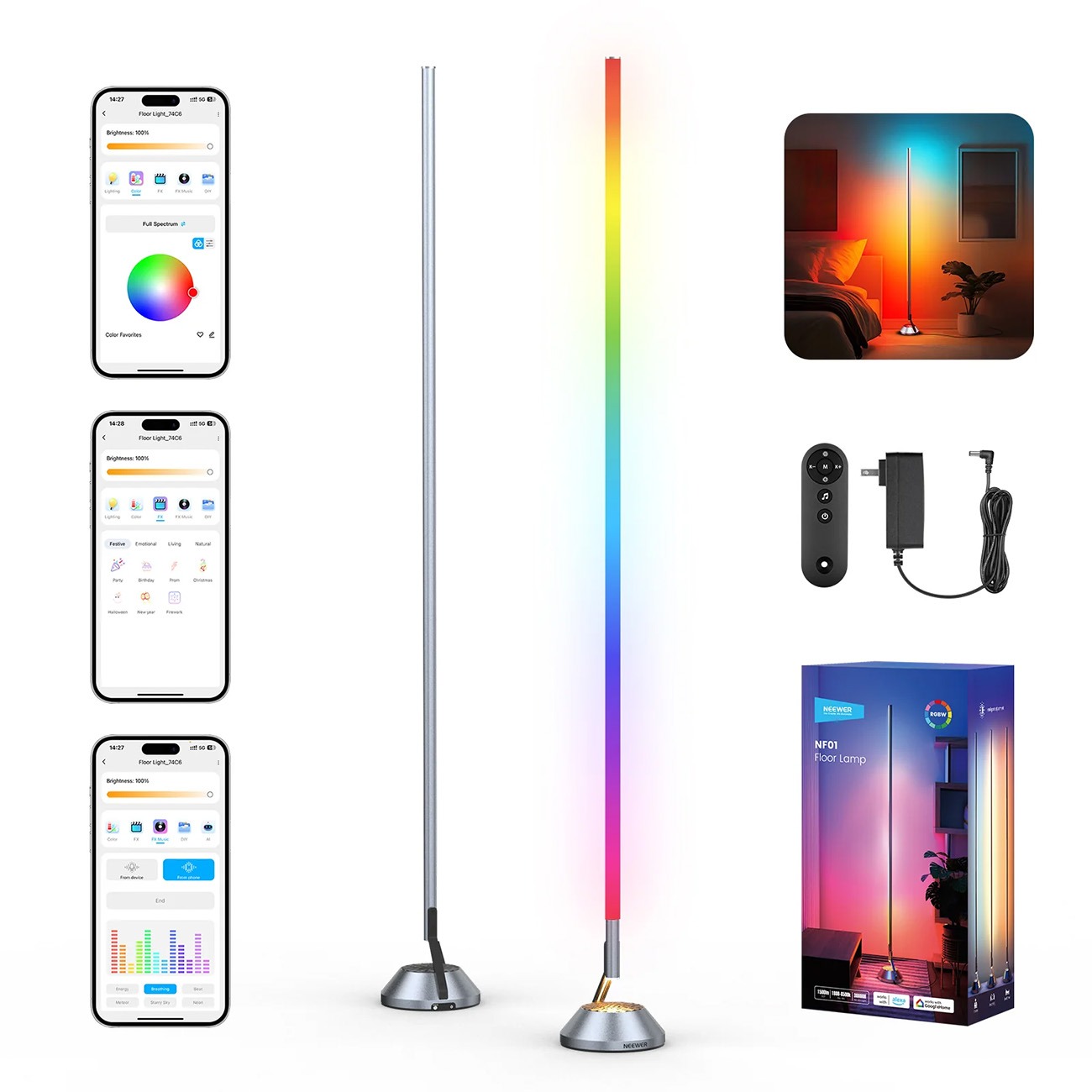 نور ال ای دی هوشمند نیور NEEWER NF01 Smart LED Light Stick