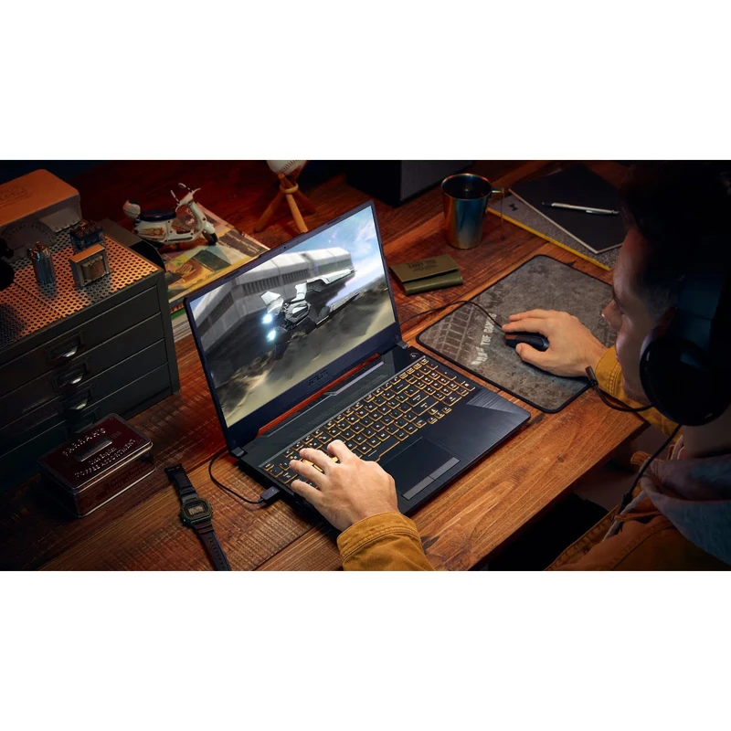 لپ تاپ 15.6 اینچی ایسوس TUF Gaming A15 FA506NCG-R7 7445HS-16GB DDR5 5600MHz-512GB SSD-RTX3050 4GB-FH