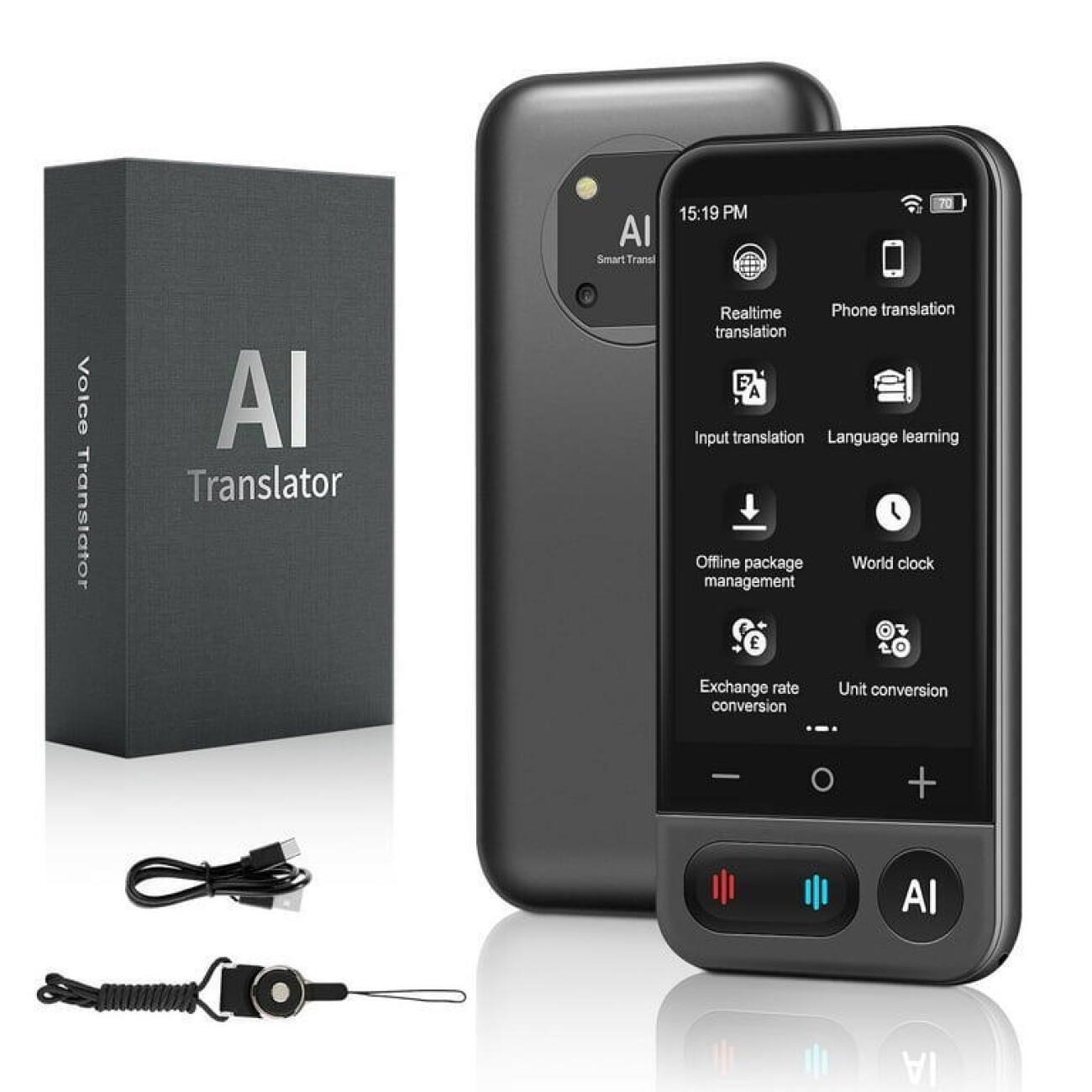 مترجم هوشمند آفلاین و آنلاین Z16 AI Smart Offline & Online Translator