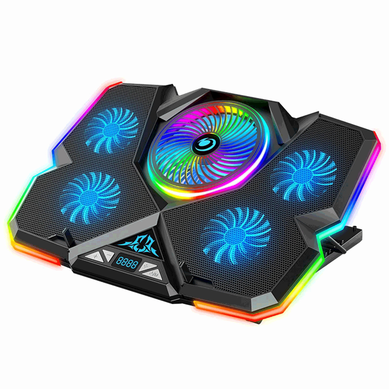 پایه خنک کننده لپ تاپ  CoolCold K44 RGB Laptop Cooling Pad