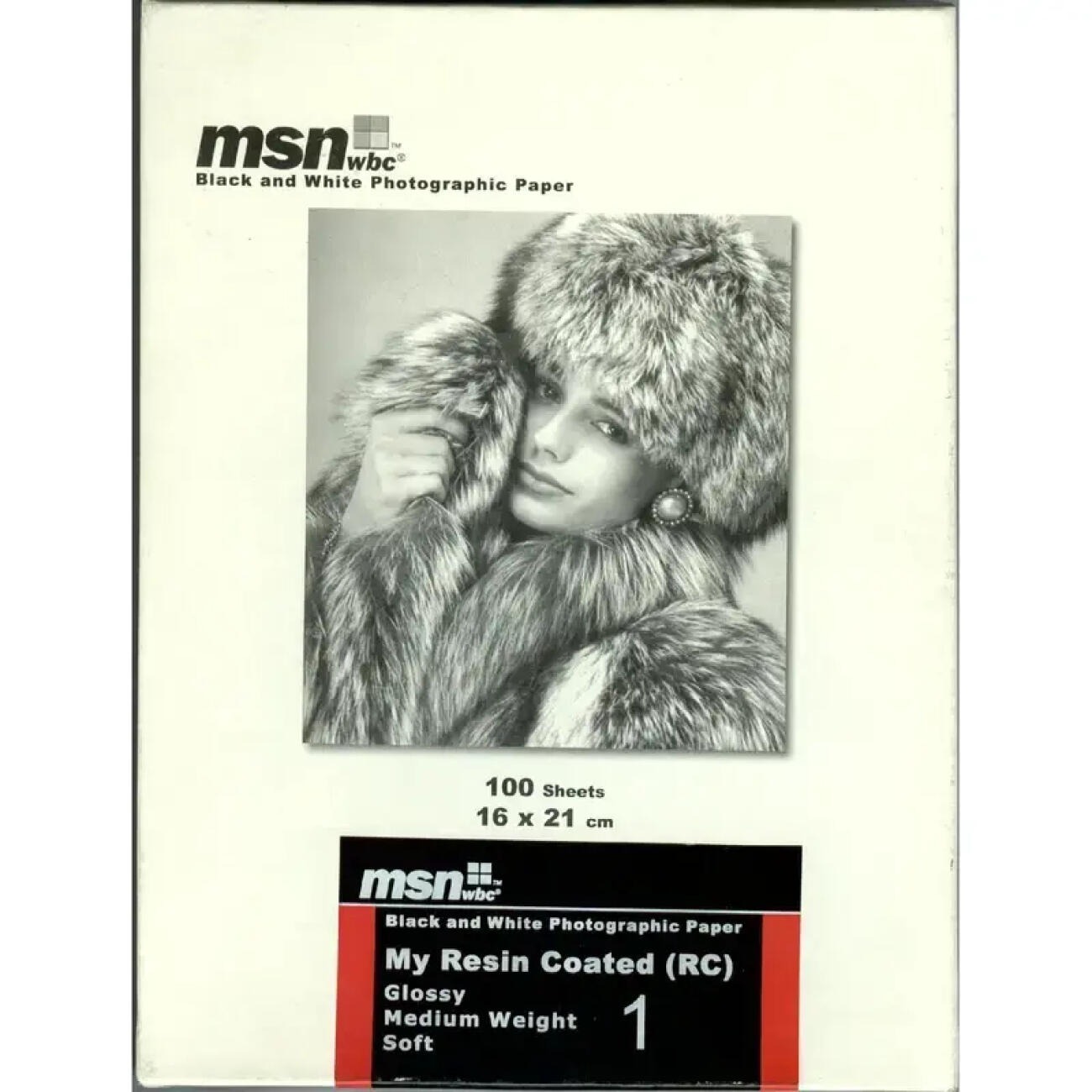 کاغذ عکاسی سیاه و سفید گلاسه ام اس ان MSN Black & White Glossy Photo Paper