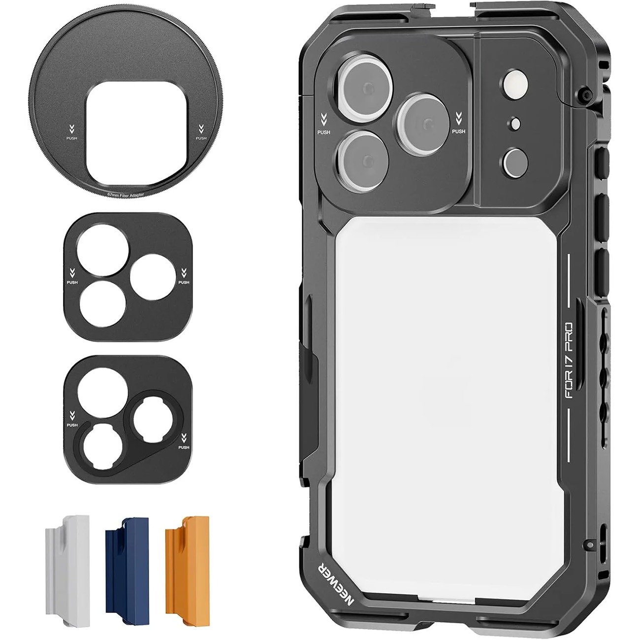 کیج موبایل آیفون 17 پرو مکس نیور NEEWER PA144 For iPhone 17 Pro Max Phone Cage Black