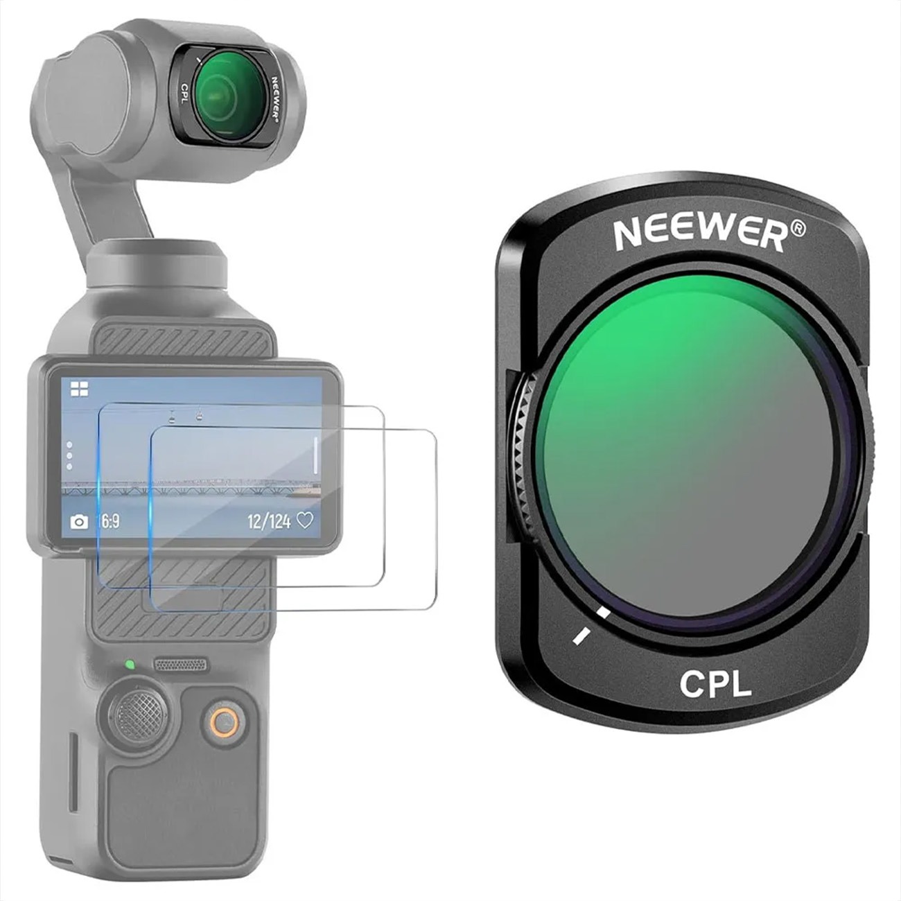 فیلتر پلاریزه نیور NEEWER FL-76 CPL For DJI OSMO Pocket3 Filter