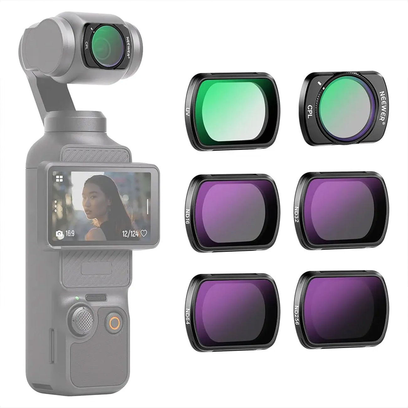 پک فیلتر 6عددی نیور NEEWER FL-P6 For DJI OSMO Pocket3 Filter Pack