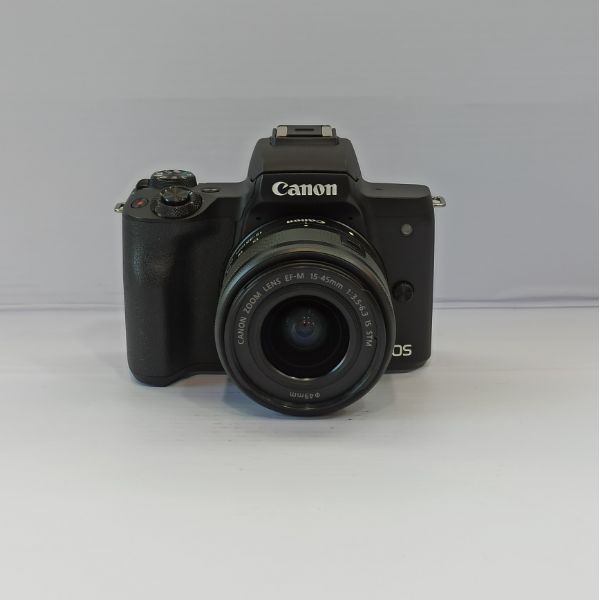 دوربین دست دوم بدون آینه کانن Canon EOS M50 kit 15-45mm black (3000 شات)