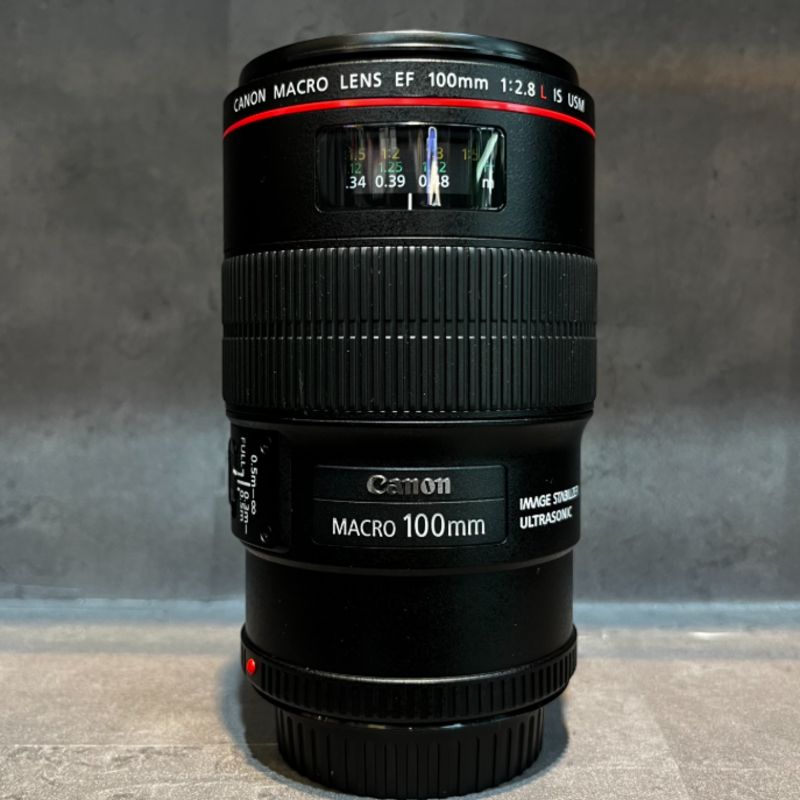 لنز دست دوم Canon EF 100mm f/2.8L Macro IS USM (جعبه دارد)