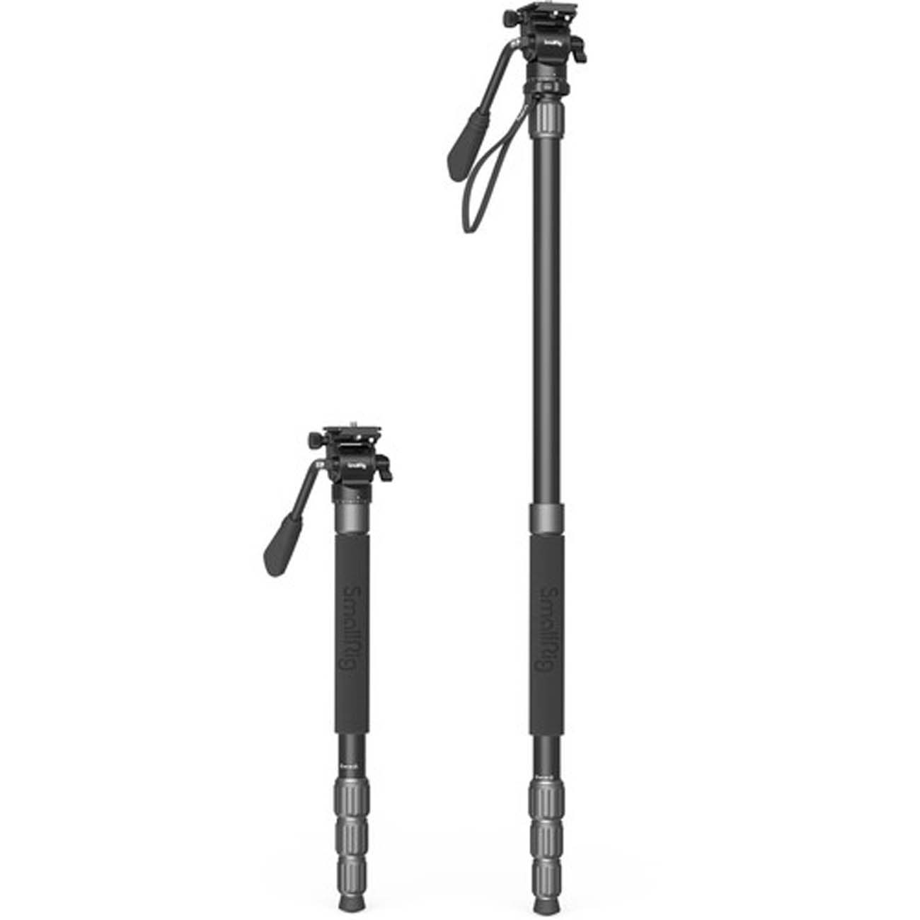 نمای روبه رو سه پایه دوربین  SmallRig CT180 3760 Video Tripod with Mini Fluid Head