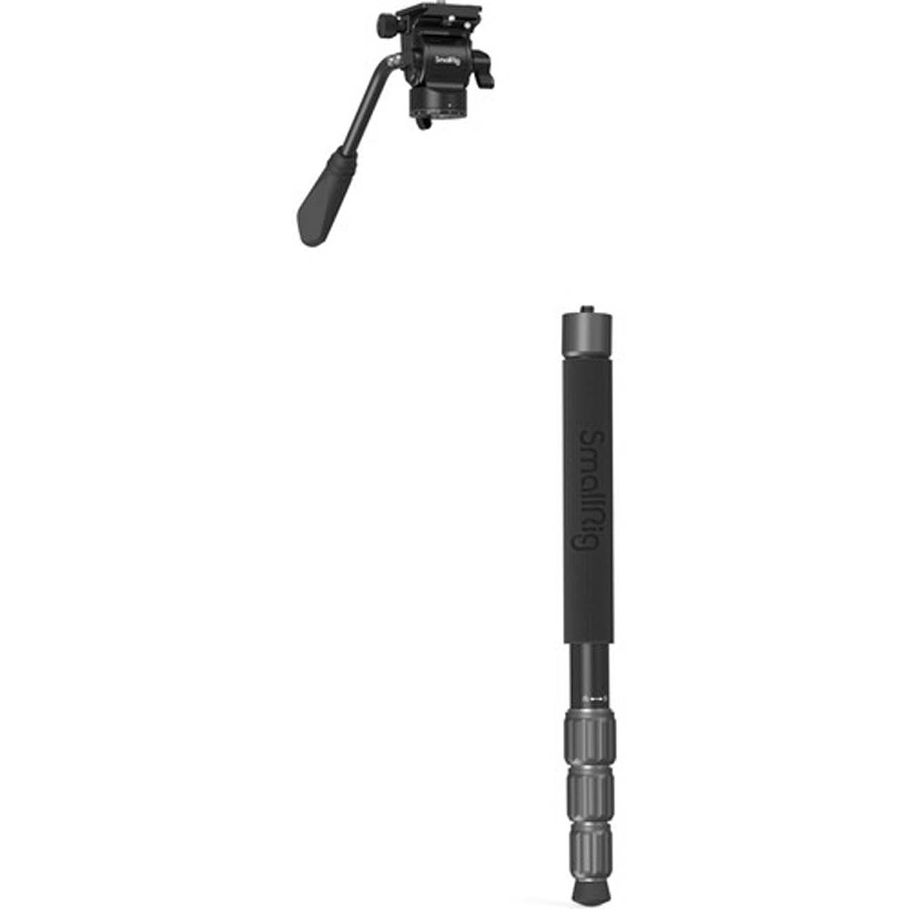 نمای روبه رو از سه پایه اسمال ریگ SmallRig CT180 3760 Video Tripod with Mini Fluid Head