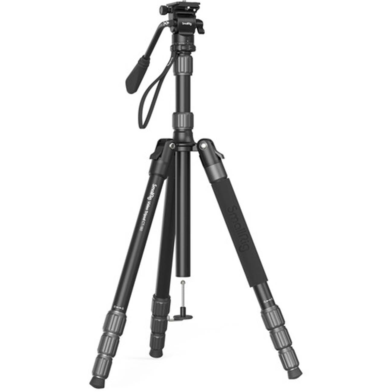 نمای روبه رو سه پایه دوربین اسمالریگ SmallRig CT180 3760 Video Tripod with Mini Fluid Head