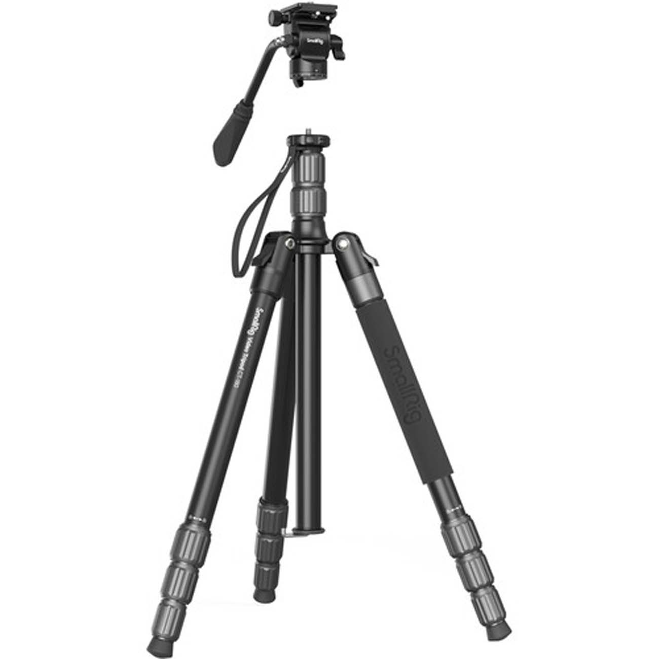 نمای روبه رو سه پایه اسمال ریگ SmallRig CT180 3760 Video Tripod with Mini Fluid Head