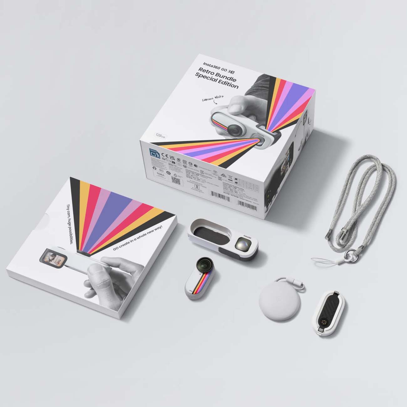 نمای اقلام دوربین اکشن Insta360 GO 3S Action Camera White