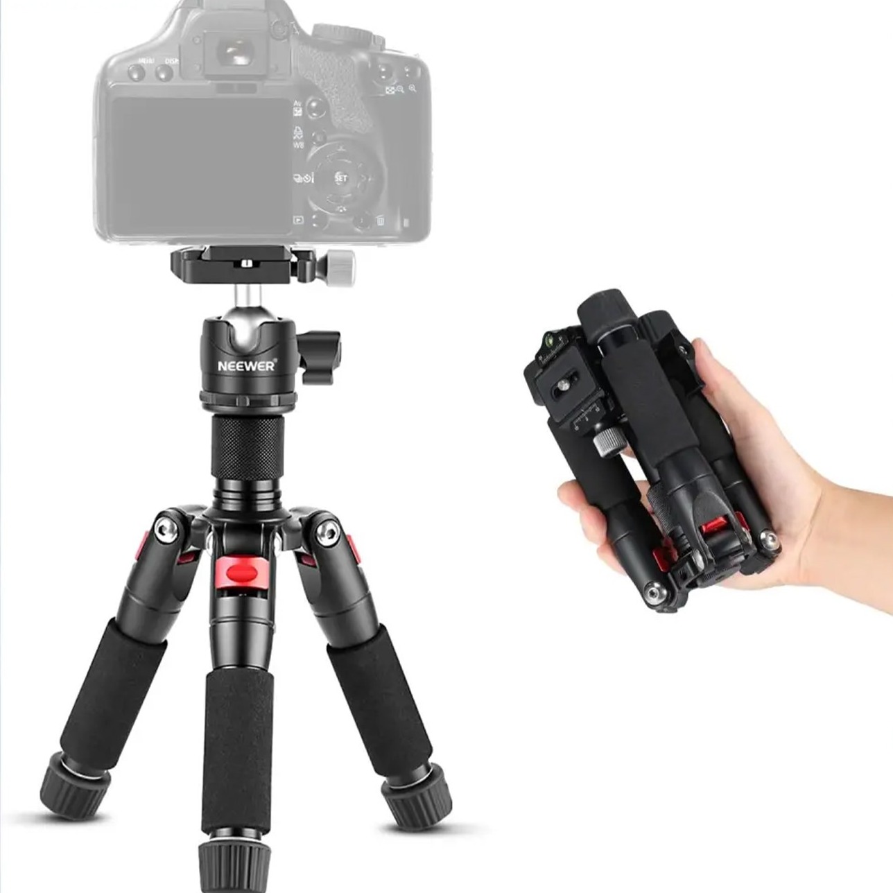 سه پایه دوربین نیور NEEWER TP-AAM521 Small Alloy Desktop Tripod