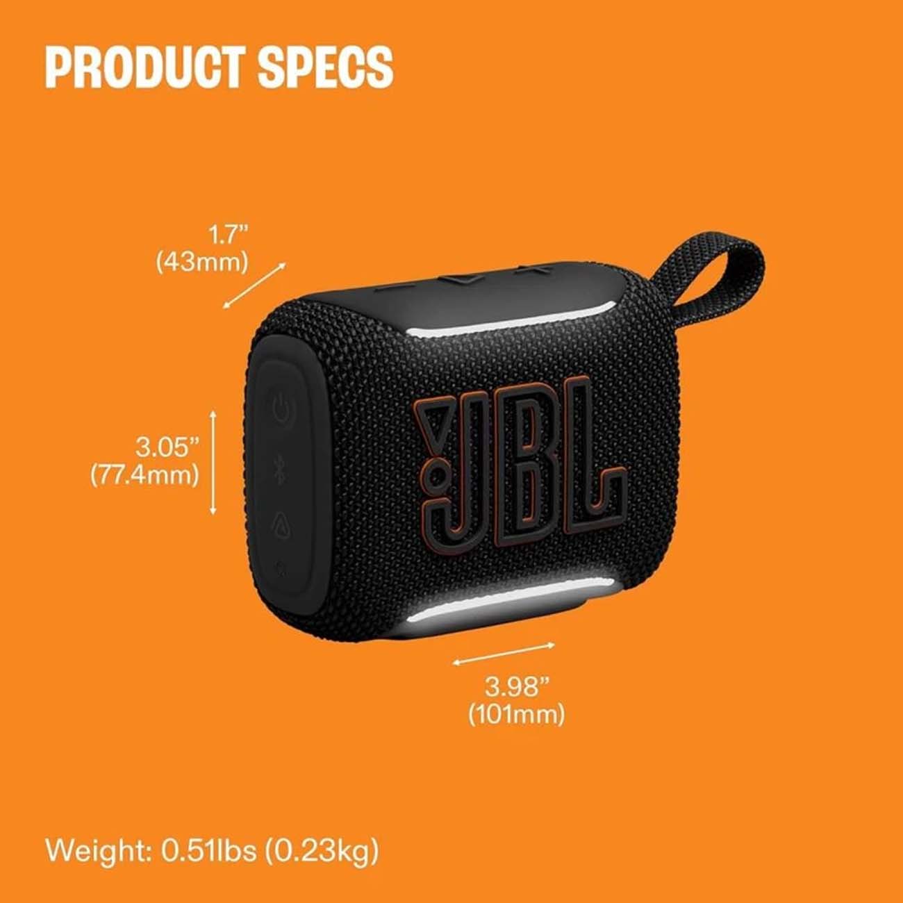نمای کاربردی اسپیکر جی بی ال JBL Go 5 Portable Bluetooth Speaker Black