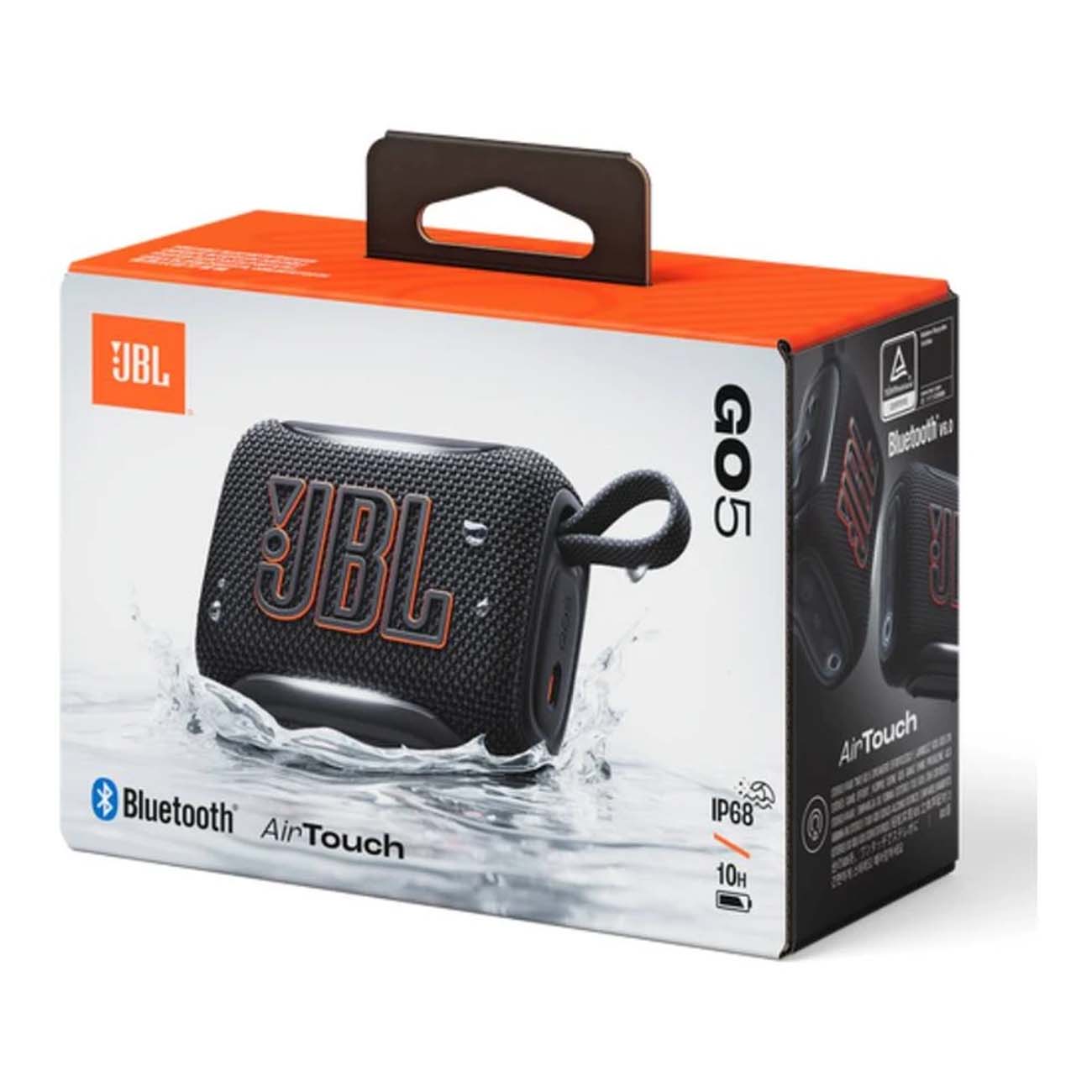 نمای جعبه اسپیکر بلوتوثی جی بی ال JBL Go 5 Portable Bluetooth Speaker Black