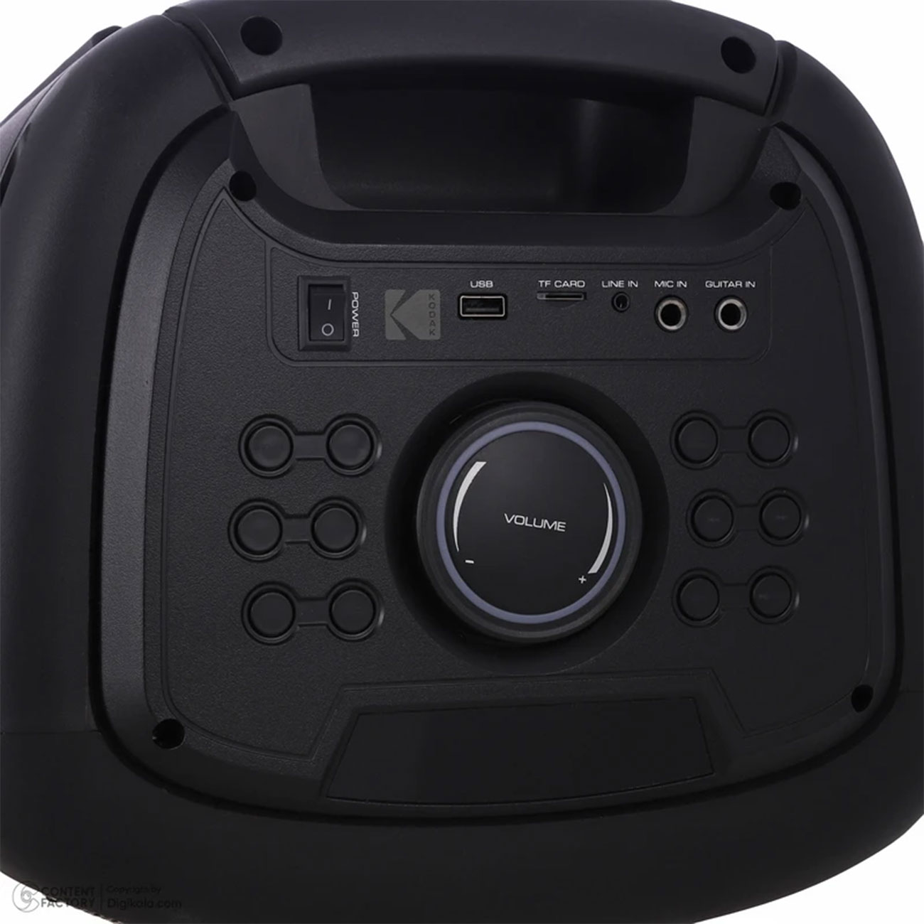 نمای بالا اسپیکر بلوتوثی کداک Kodak PRPS-1758 Portable Bluetooth Party Speaker