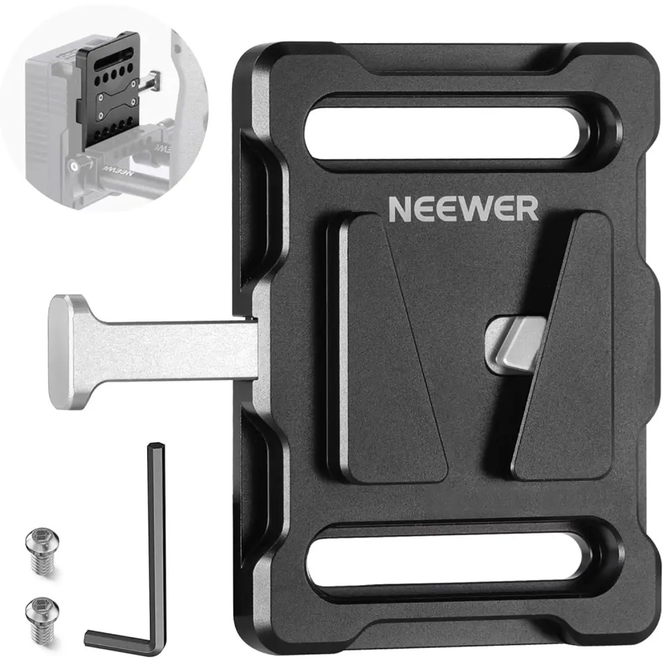 پلیت باتری نیور NEEWER PS005 Mini V Lock Mount Battery Plate