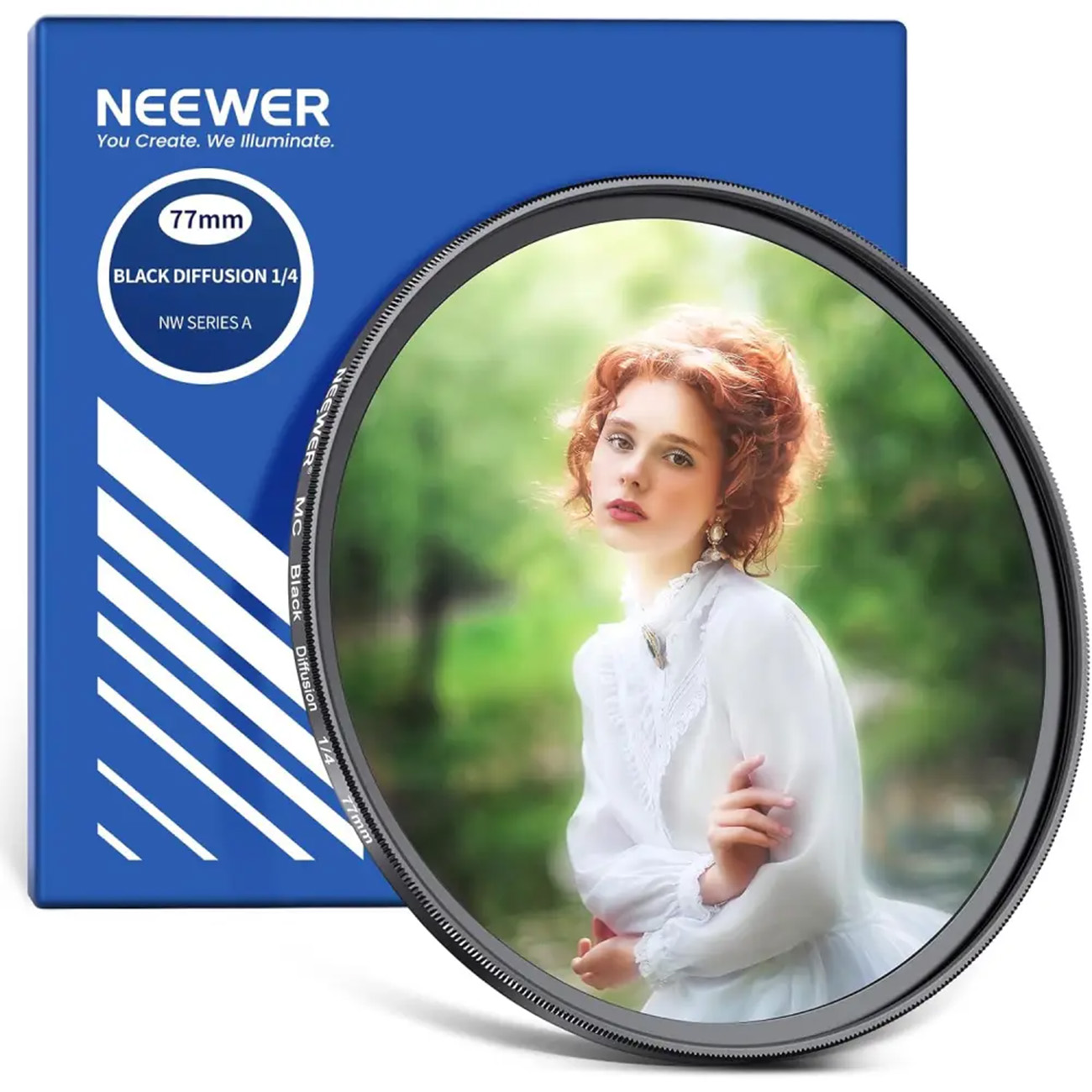 نمای اصلی فیلتر لنز نیور Neewer 77mm Black Diffusion Filter