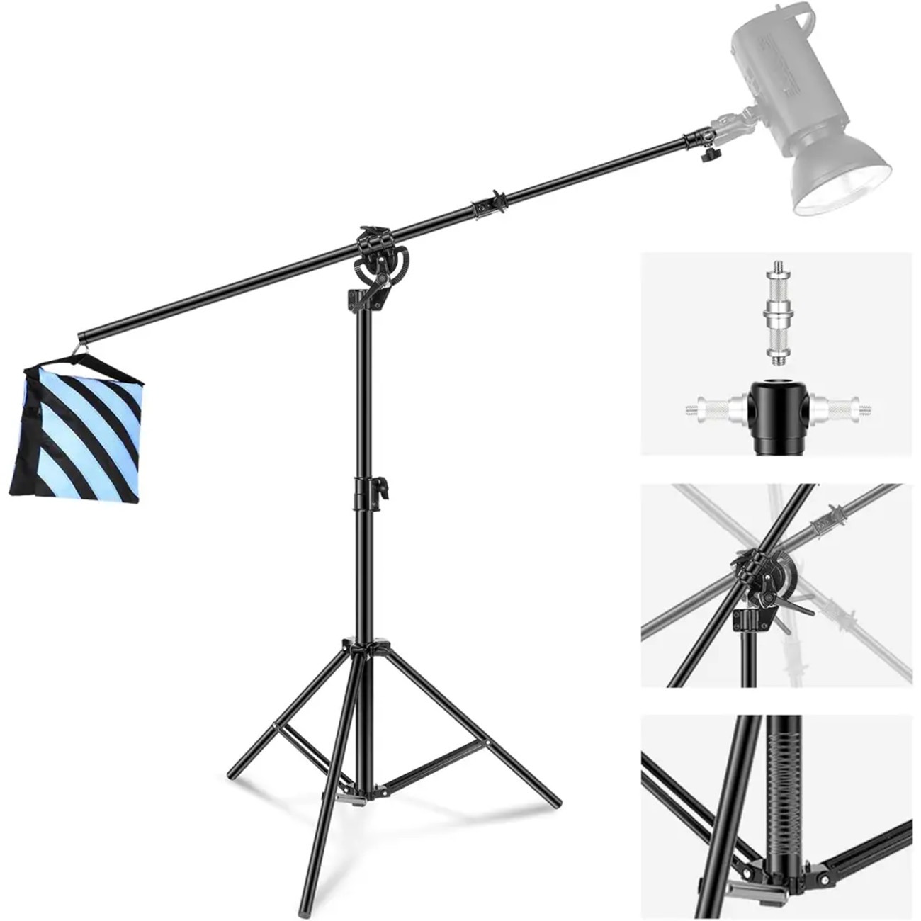 سه پایه نور نیور NEEWER ST CB 2 IN 1 Photo Light Stand Boom Arm