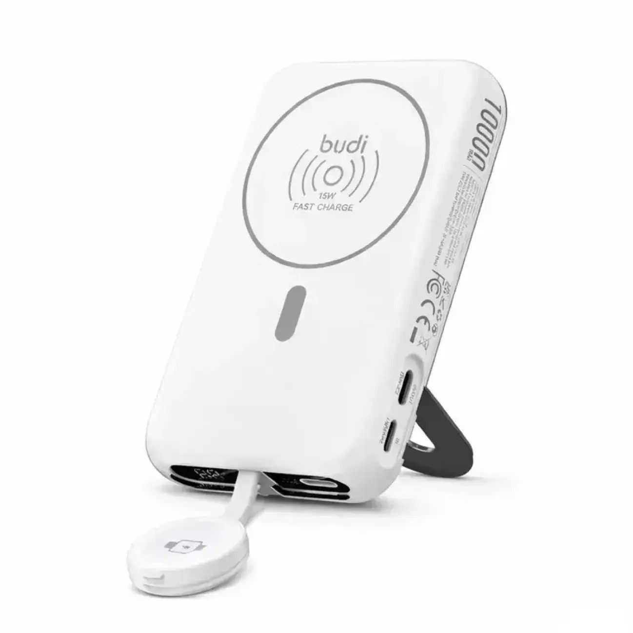 پاور بانک بی سیم 10000 میلی آمپرساعت budi PB806W 20w Power Bank