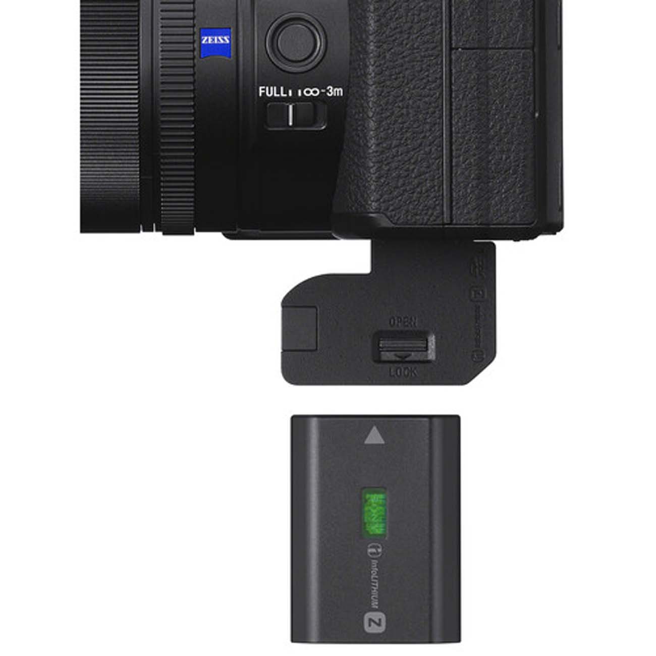 نمای جایگاه باتری دوربین عکاسی سونی Sony RX10 V Digital Camera