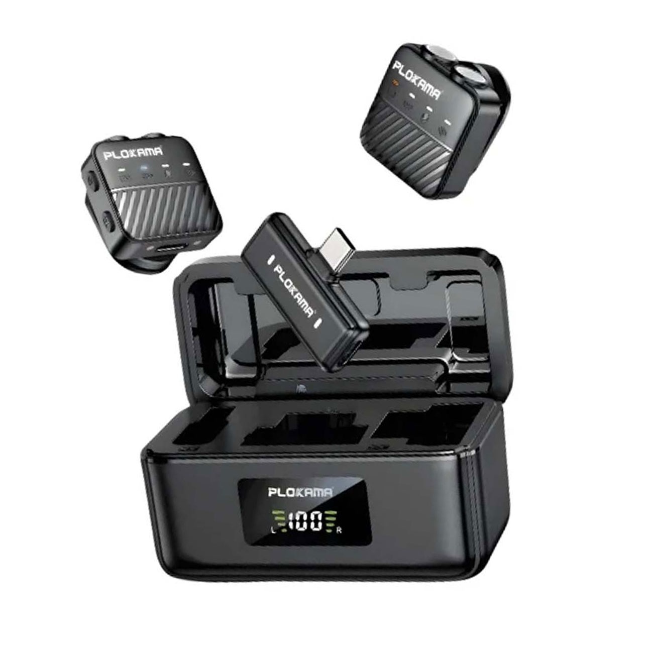 میکروفون یقه‌ای بی‌سیم پلوکاما Plokama VM-80 Dual Wireless Lavalier Microphone