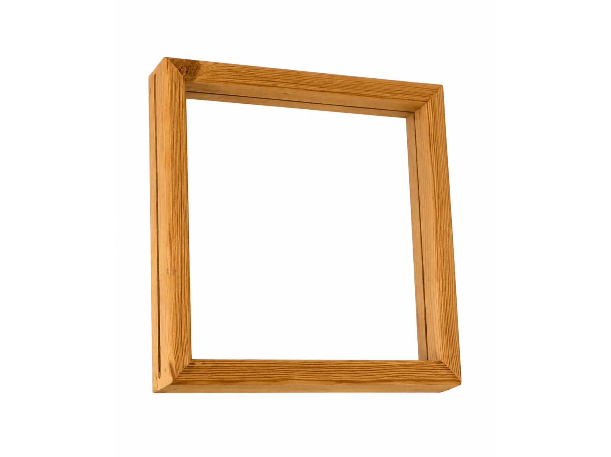 قاب عکس چوبی شیشه دو طرفه  Double-sided glass frame with wooden border