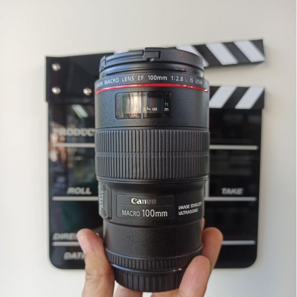 لنز دست دوم Canon EF 100mm f/2.8L Macro IS USM (جعبه ندارد)