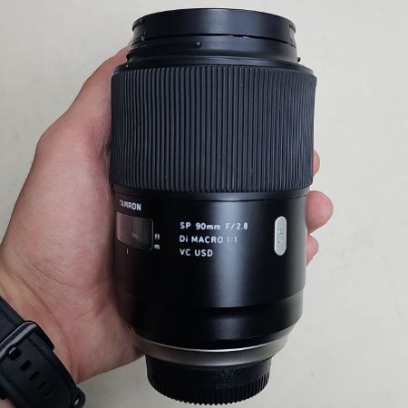 لنز دست دوم تامرون Tamron SP 90mm f/2.8 Di Macro 1:1 VC USD for Nikon F (جعبه دارد)