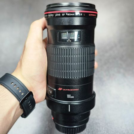 لنز کانن دست دوم Canon EF 180mm f3.5L Macro USM (جعبه ندارد)