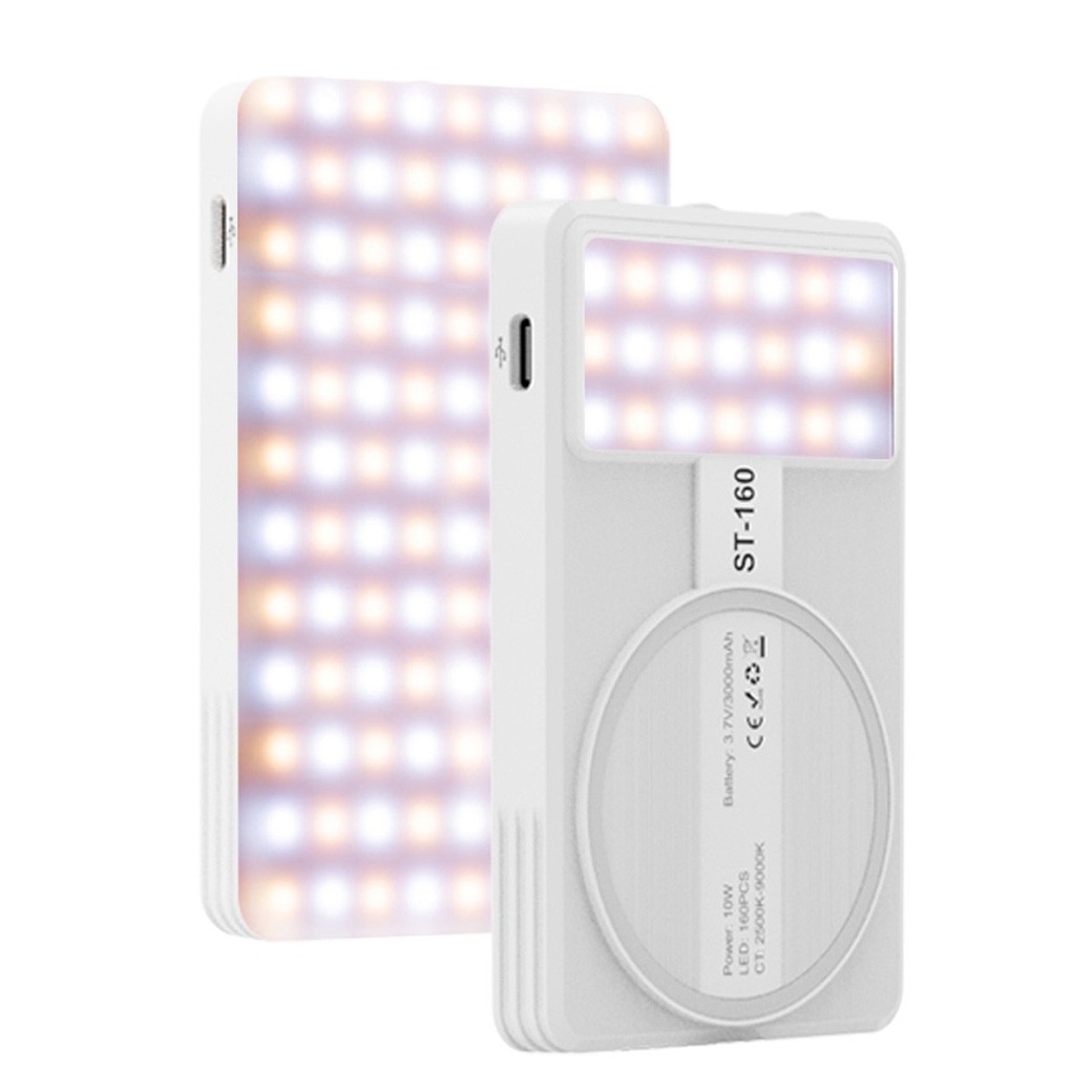 نور ال ای دی مگنتی نینجا Ninja St160 Portable Magnetic Fill Light White