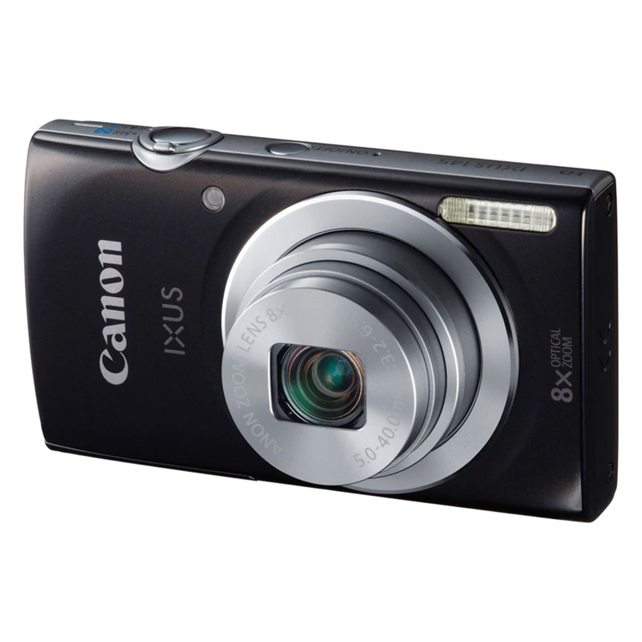 نمای جانبی دوربین کامپکت کانن مشکی Canon IXUS 145 PowerShot 16MP Compact Digital Camera
