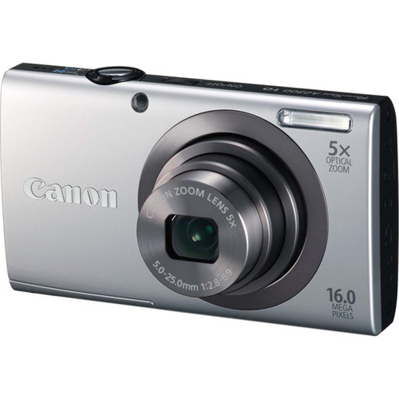 نمای جانبی دوربین کامپکت کانن نقره ای Canon PowerShot A2300 Digital Camera