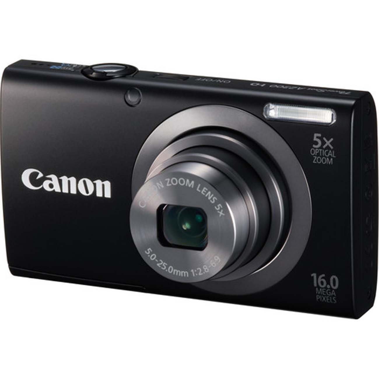 نمای جانبی دوربین کامپکت کانن مشکی Canon PowerShot A2300 Digital Camera