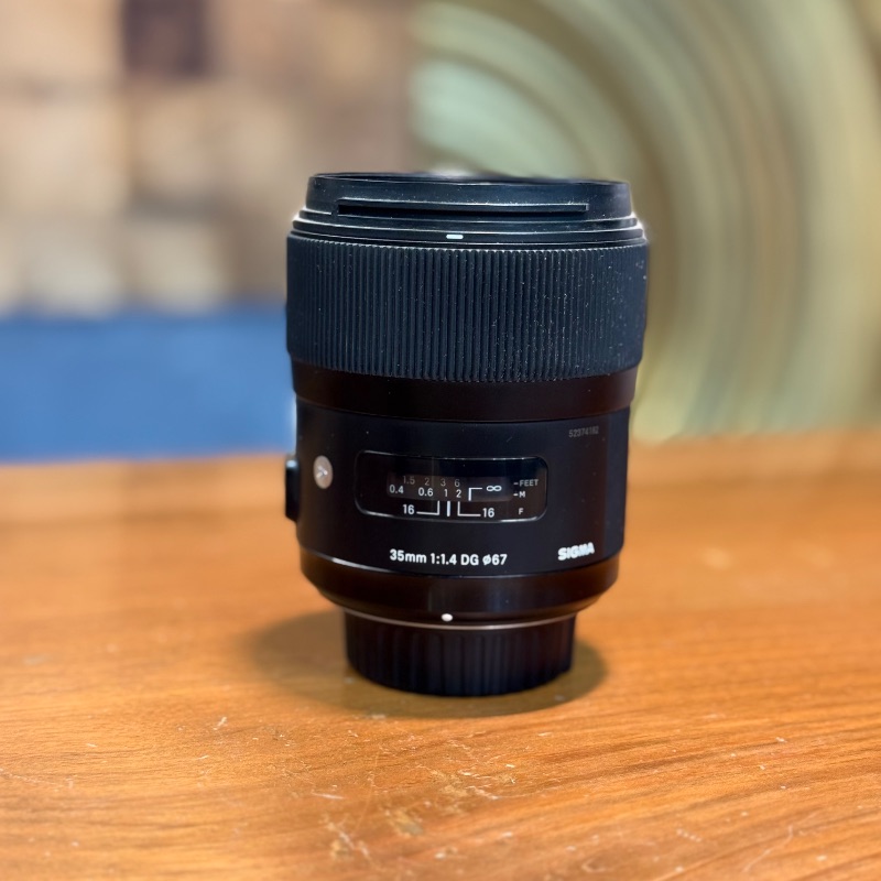 لنز دست دوم سیگما Sigma 35mm f/1.4 DG HSM Art Lens for Nikon F (جعبه ندارد)