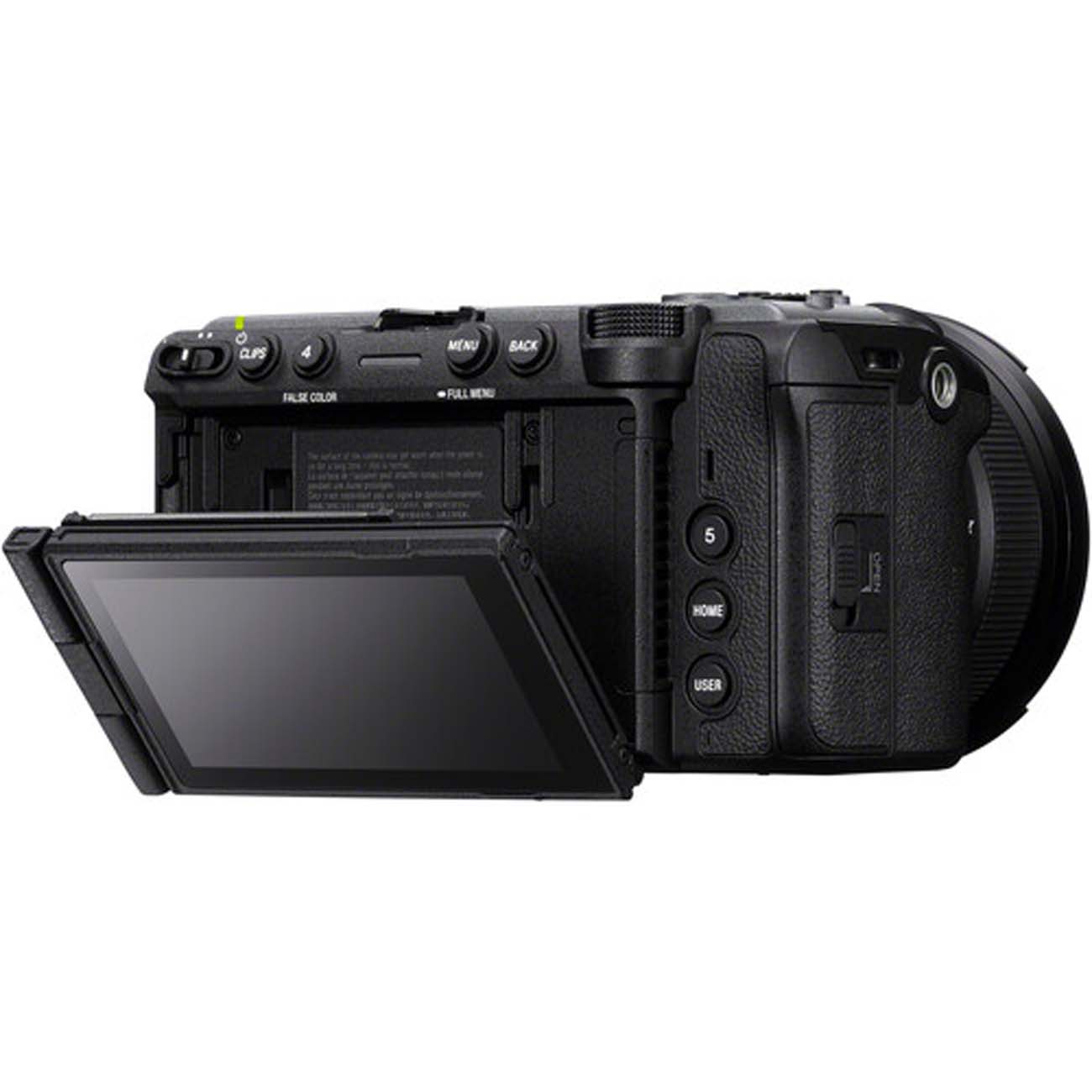 نمای جانبی از دوربین سینمایی سونی Sony FX5 Cinema Camera