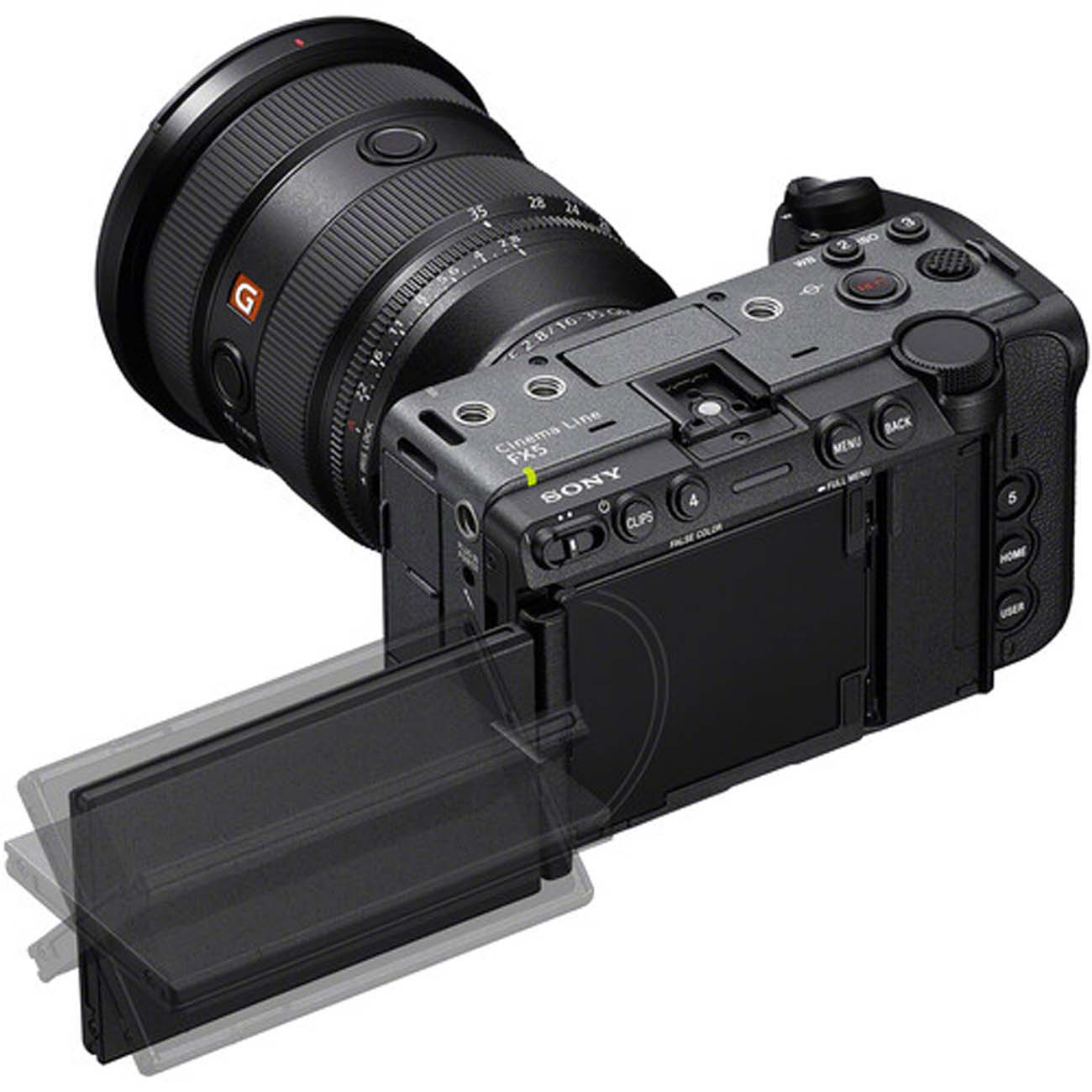 نمای کاربردی دوربین سینمایی سونی Sony FX5 Cinema Camera