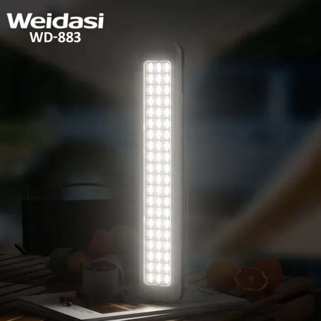 نمای کاربردی چراغ اضطراری ویداسی Weidasi WD-883 Rechargeable Emergency Tube Light