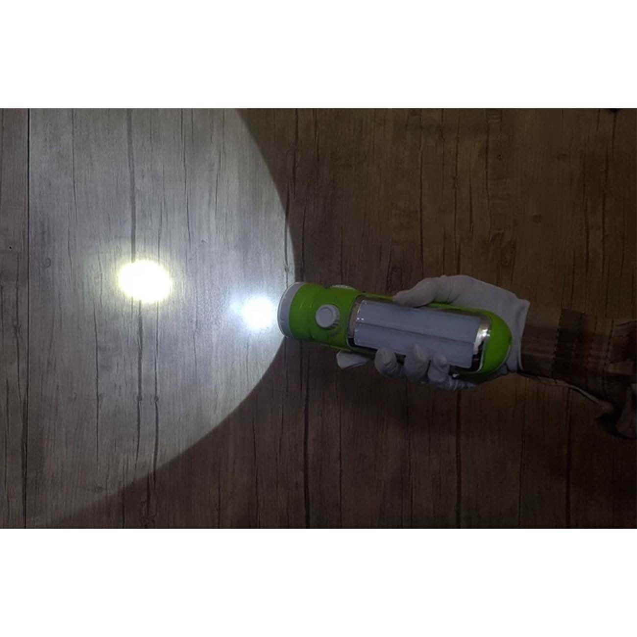 نمای کاربردی چراغ قوه ویداسی Weidasi WD-307 Rechargeable Dual-Mode Emergency Light Green