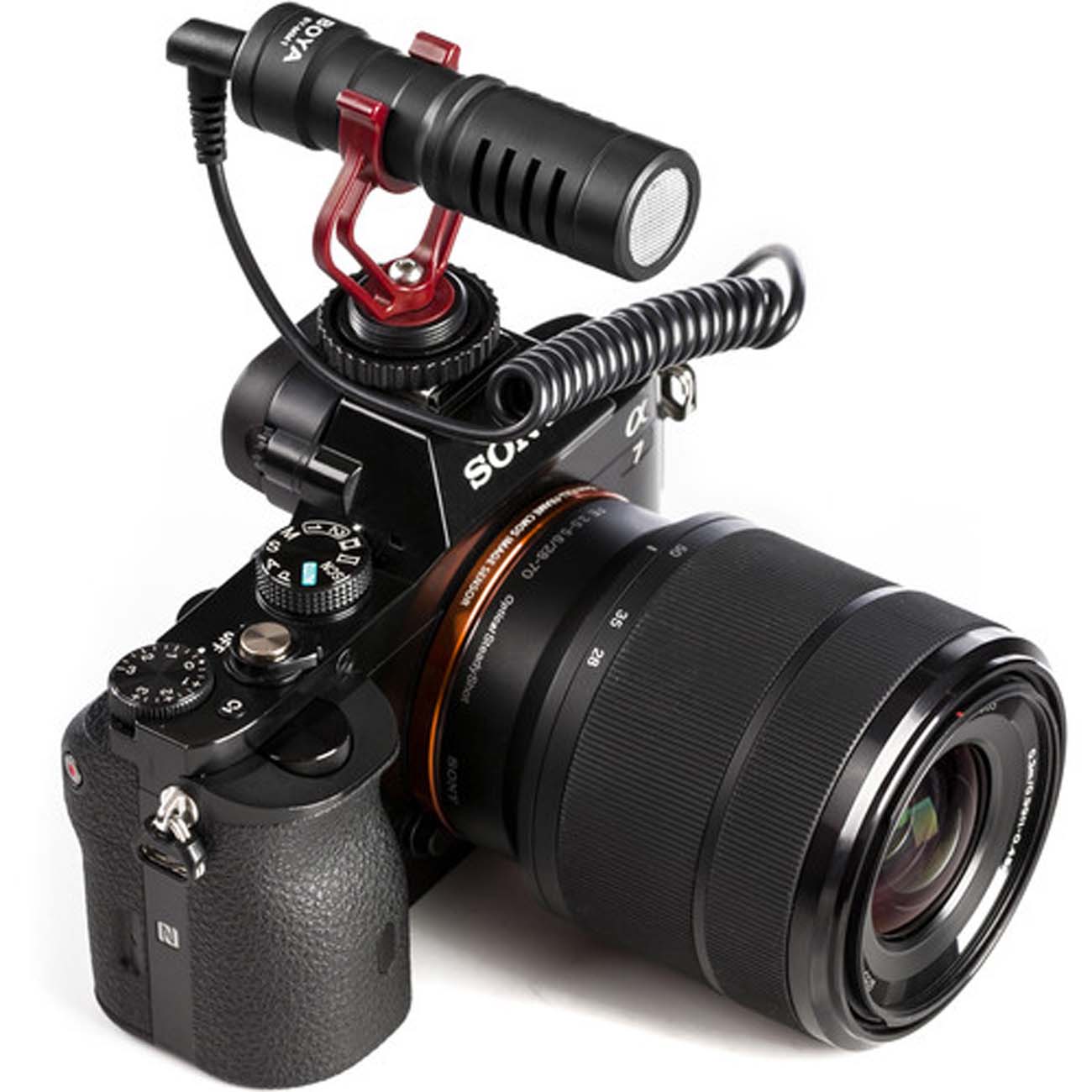 نمای کاربردی از میکروفون بویا Boya BY-MM1 Mini Cardioid Condenser Microphone