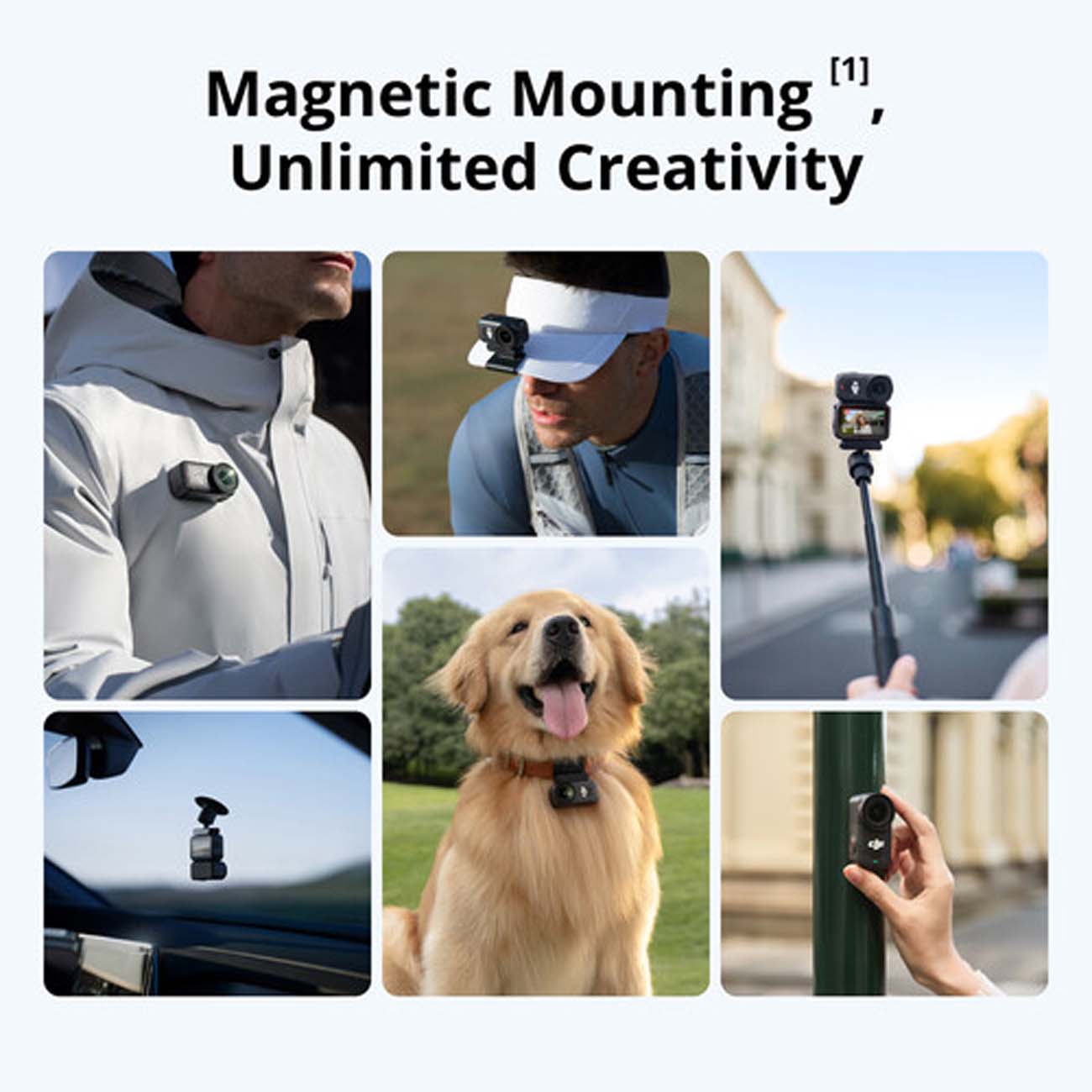 نمای کاربردی از دوربین اکشن دی‌جی‌آی DJI Osmo Nano On-the-Go Combo 128GB Action Camera