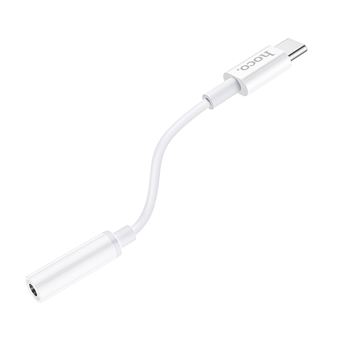عکس از دو سر کابل AUX به تایپ سی هوکو Hoco LS30 AUX To Type-C Cable