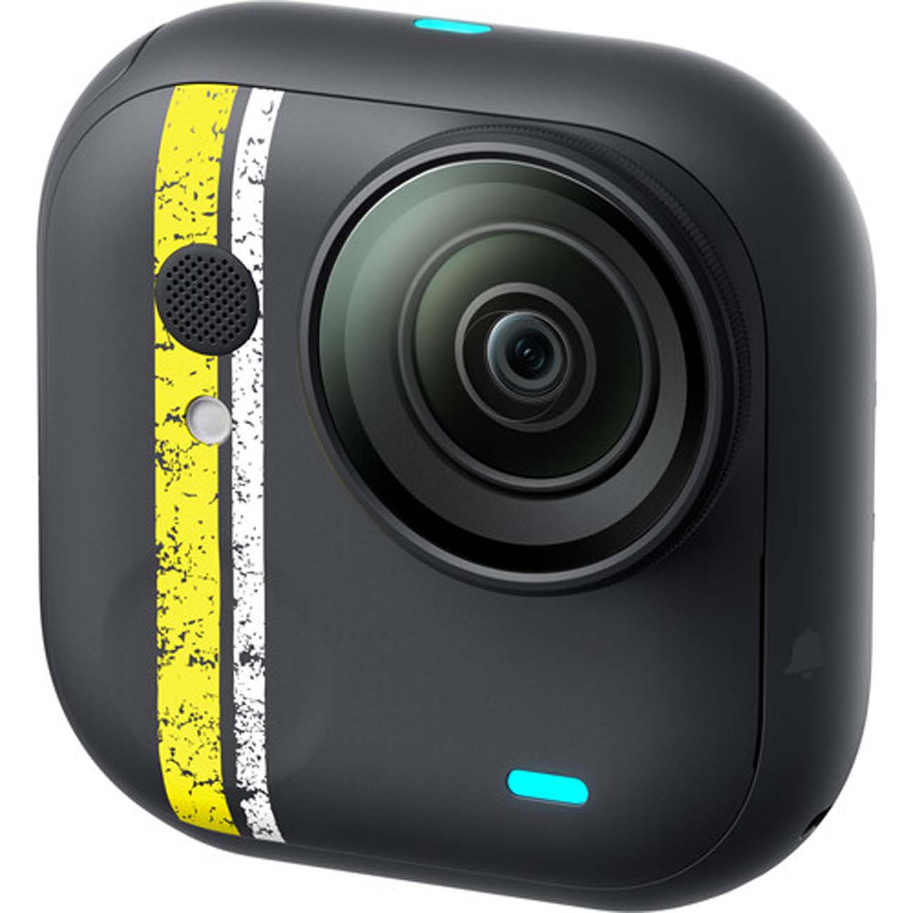نمای جانبی از دوربین اکشن اینستا۳۶۰ Insta360 GO Ultra Tadej Pogačar Edition Action Camera Tour Yello