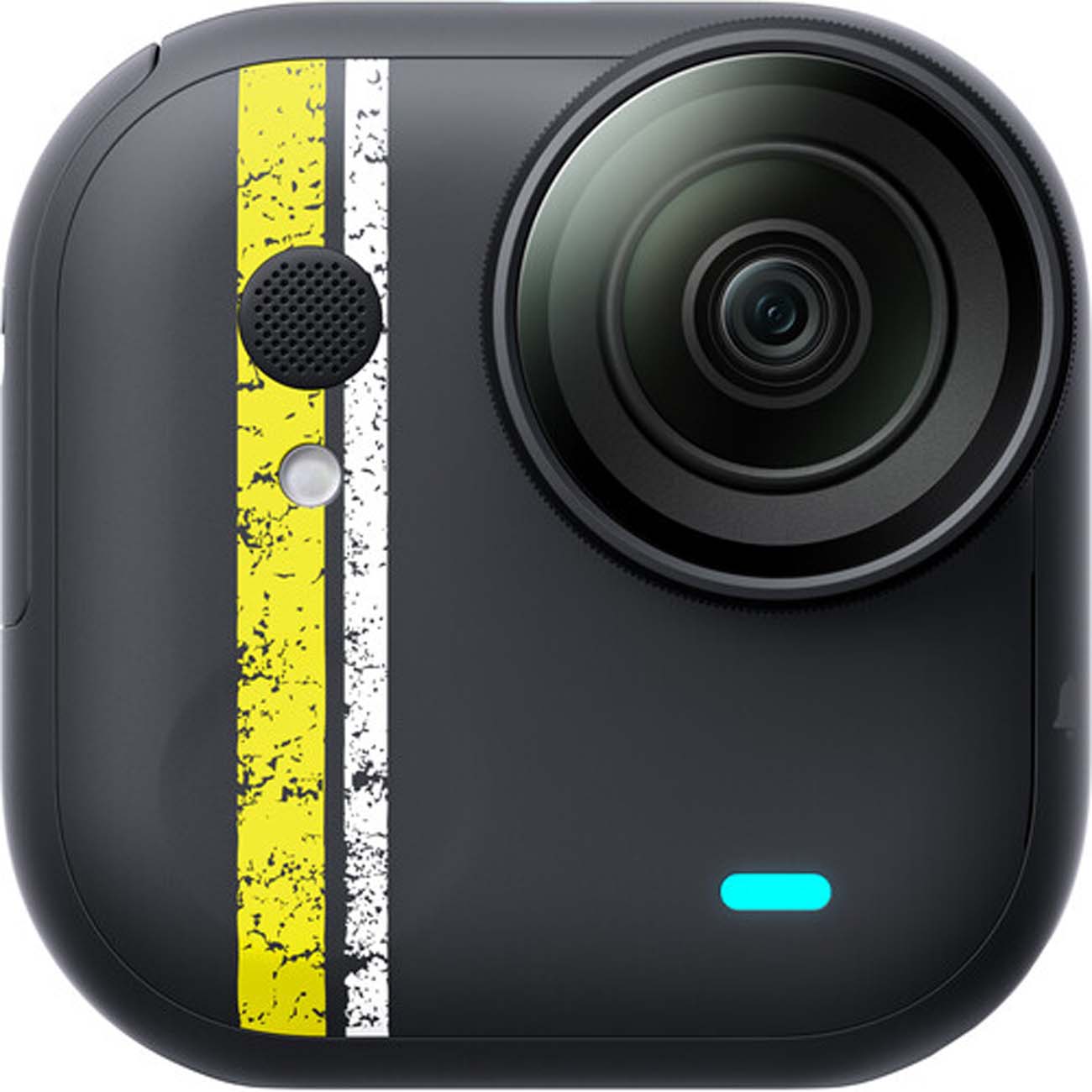 نمای روبه رو از دوربین اکشن اینستا۳۶۰ Insta360 GO Ultra Tadej Pogačar Edition Action Camera Tour Yel