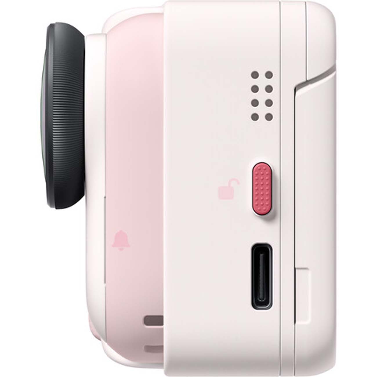 نمای سمت چپ دوربین اکشن اینستا۳۶۰ Insta360 GO Ultra x Hello Kitty Limited Edition Action Camera