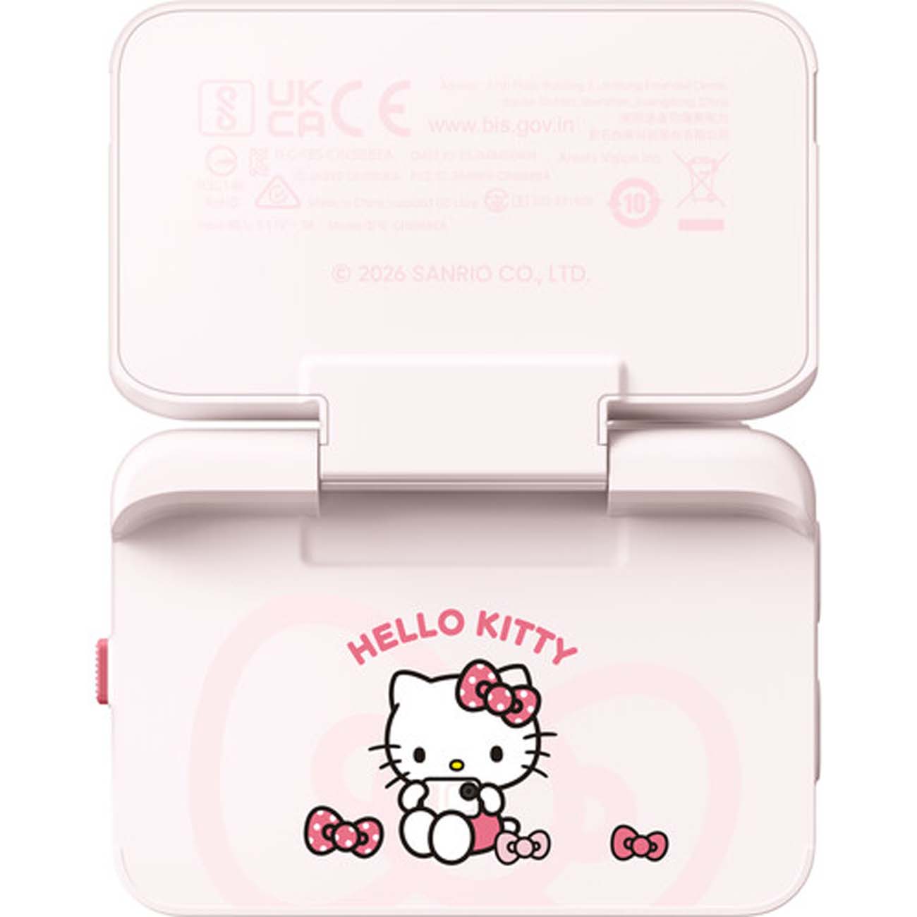 نمای پشت دوربین اکشن اینستا۳۶۰ Insta360 GO Ultra x Hello Kitty Limited Edition Action Camera