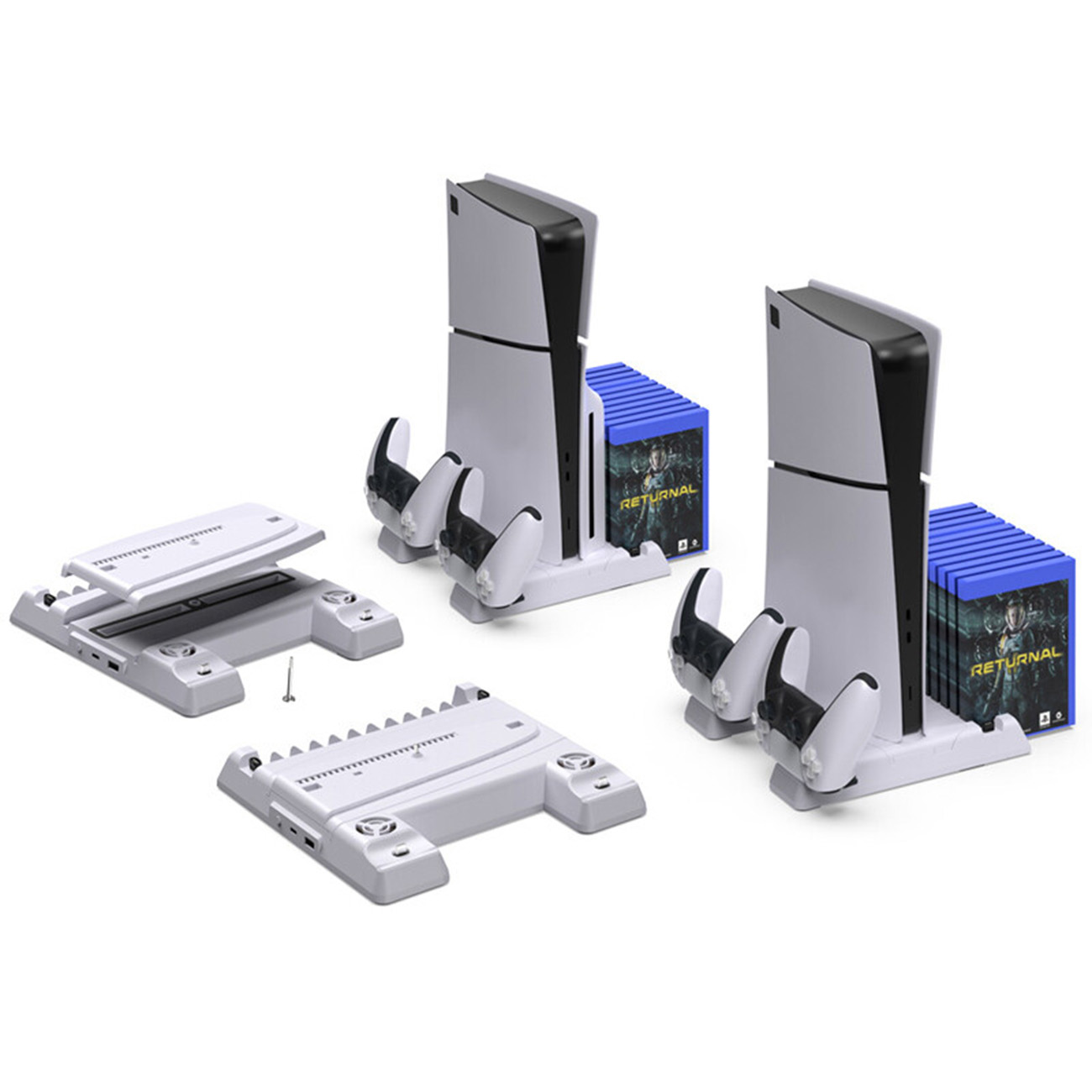 خنک کننده و شارژر دستگاه های پلی استیشن 5 دابی Dobe TP5-3537D PS5 Pro Charging Stand With Cooling Fa