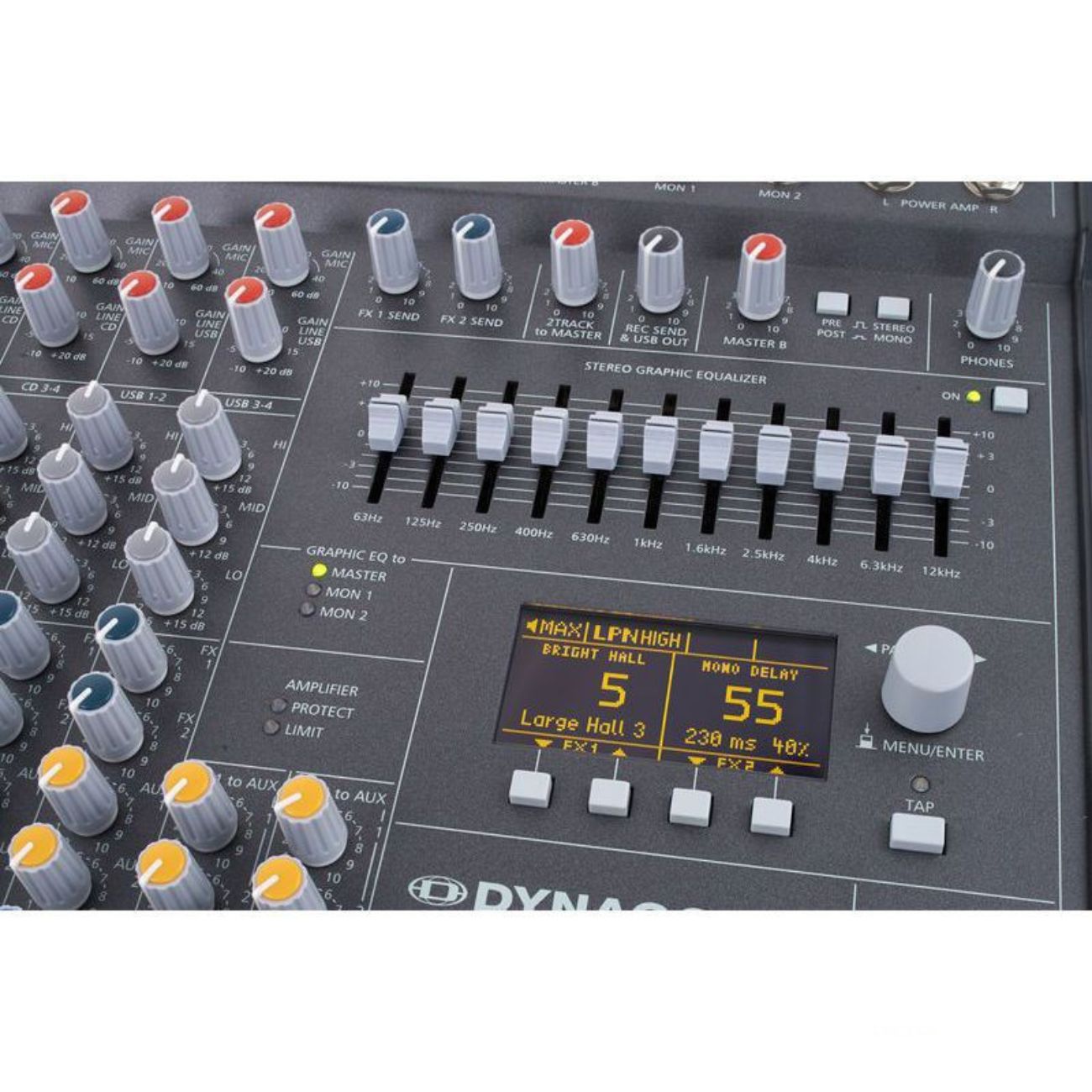 نمای نزدیک میکسر آنالوگ دایناکورد Dynacord CMS 1000-3 Grade 1 Analog Mixer